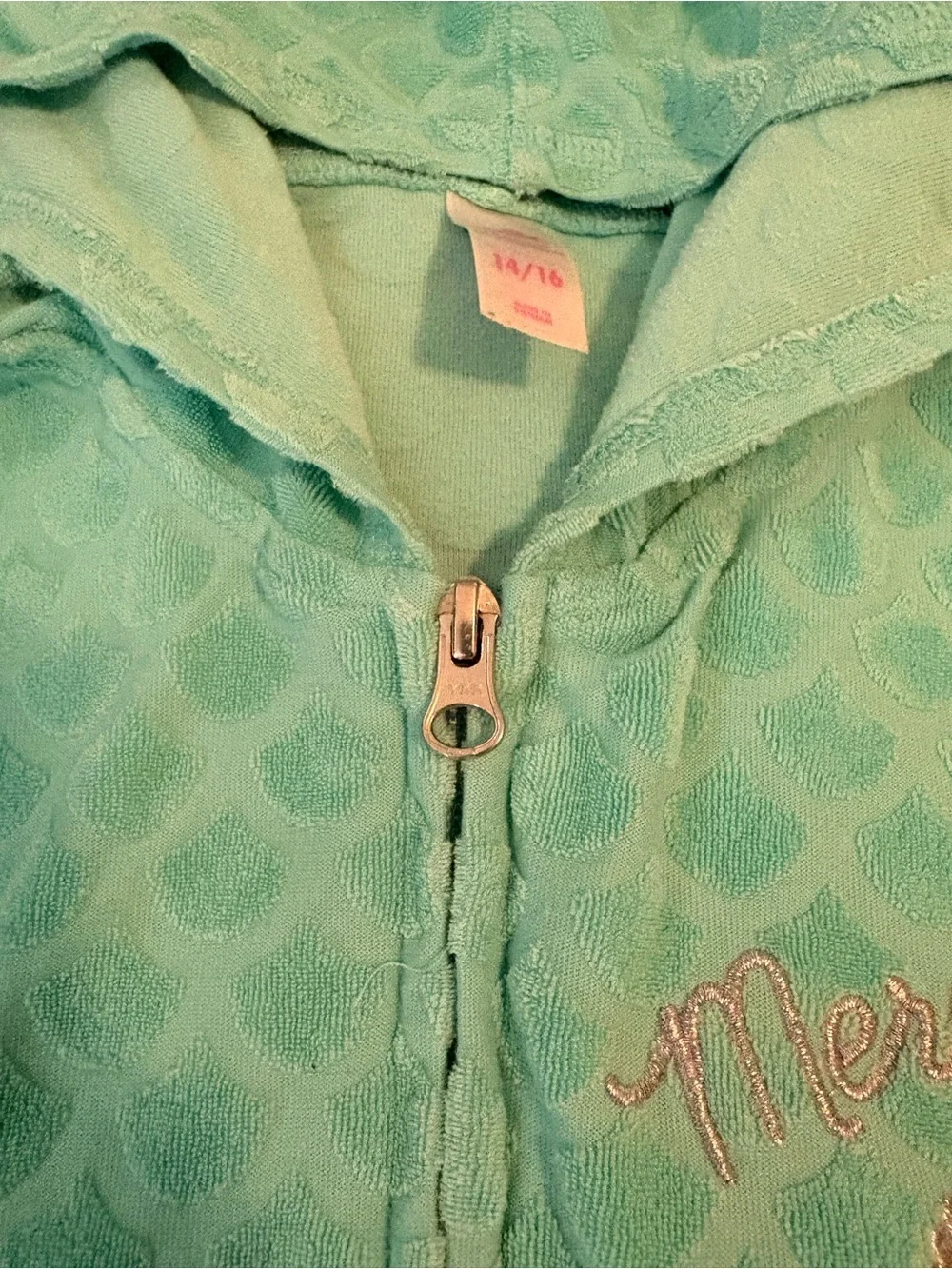 Justice Girls Mermaid Full Zip Cover Up
